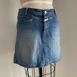 Marithé Francois Girbaud mini denim skirt